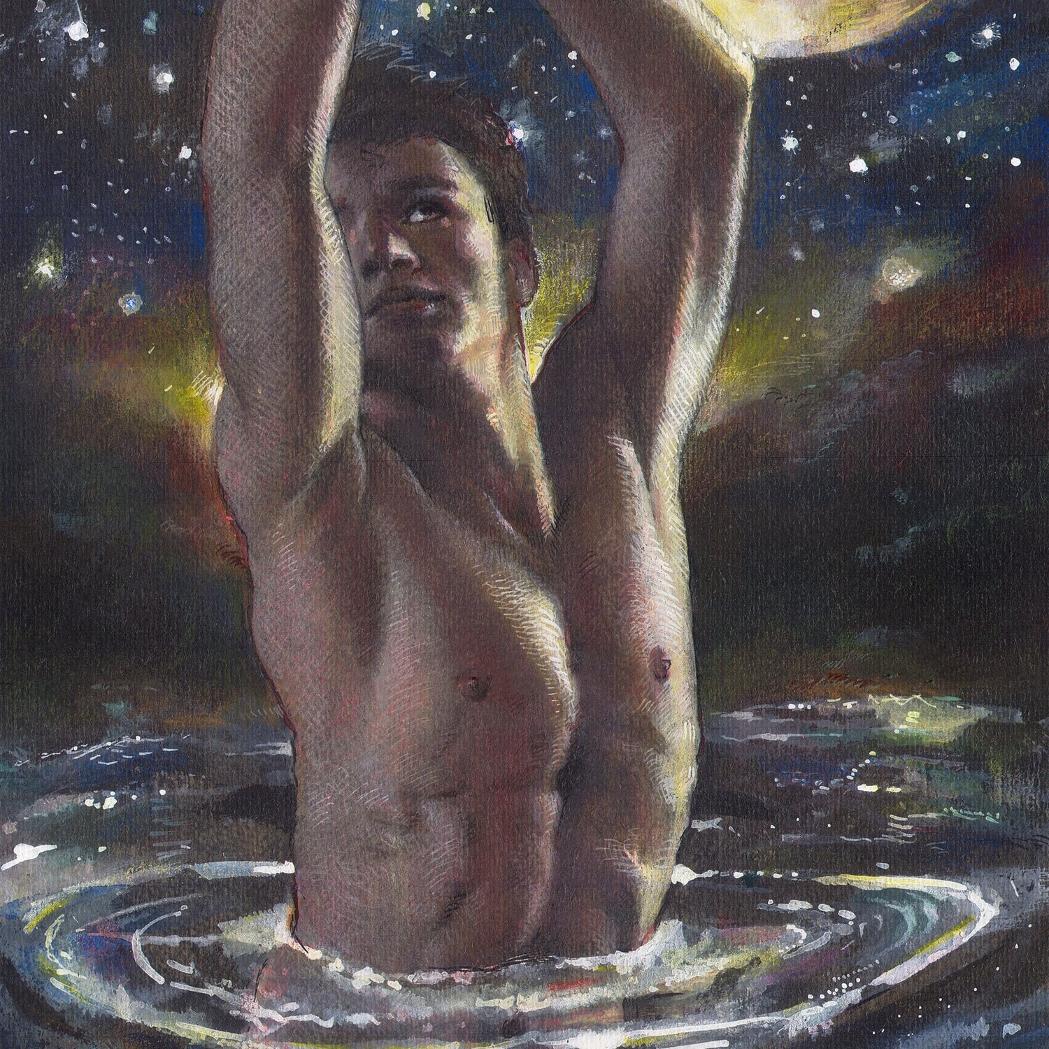 "The Awakening" Original Work on Paper | Free Shipping Worldwide