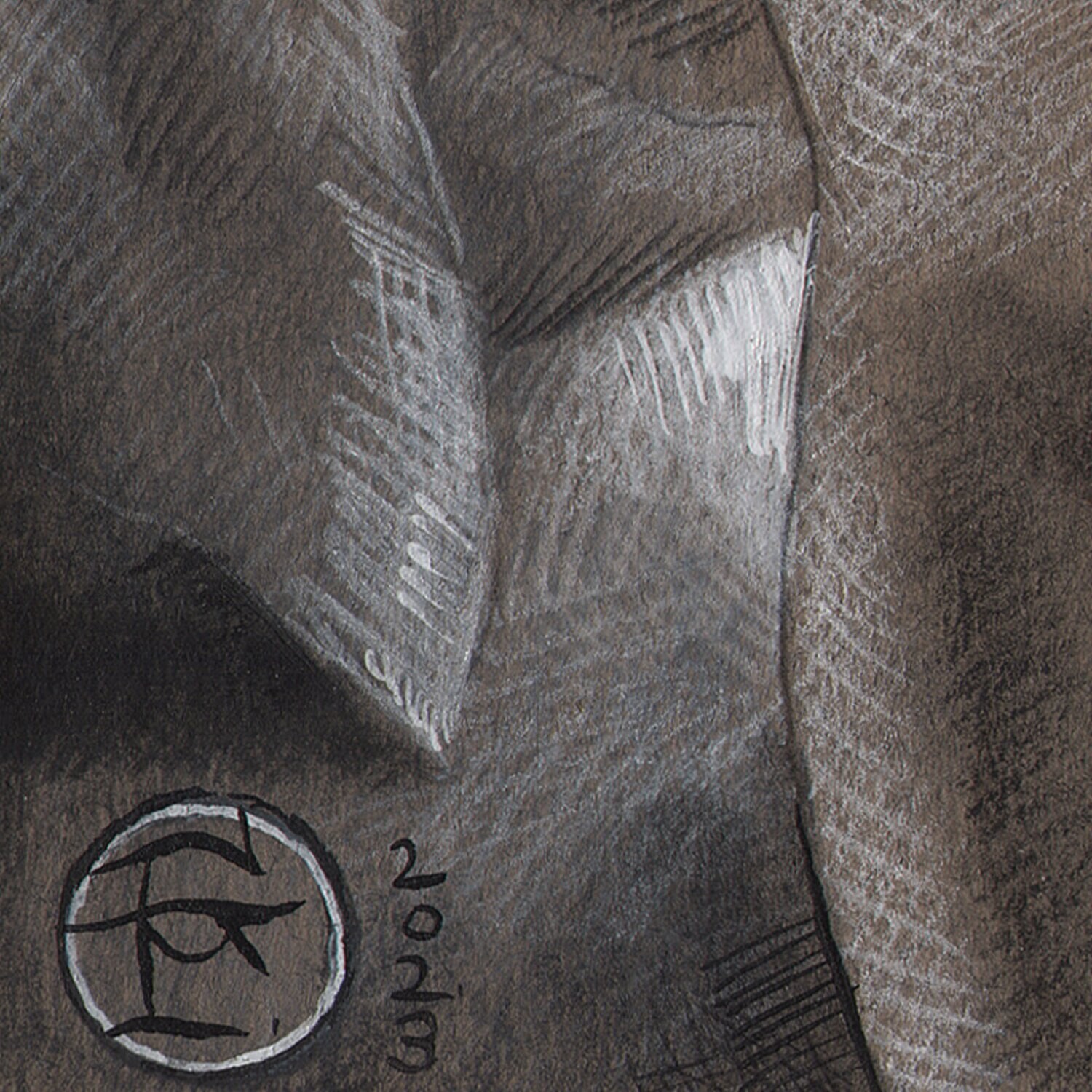 "Room for One" | Original Grisaille Work on Paper | Free Shipping Worldwide