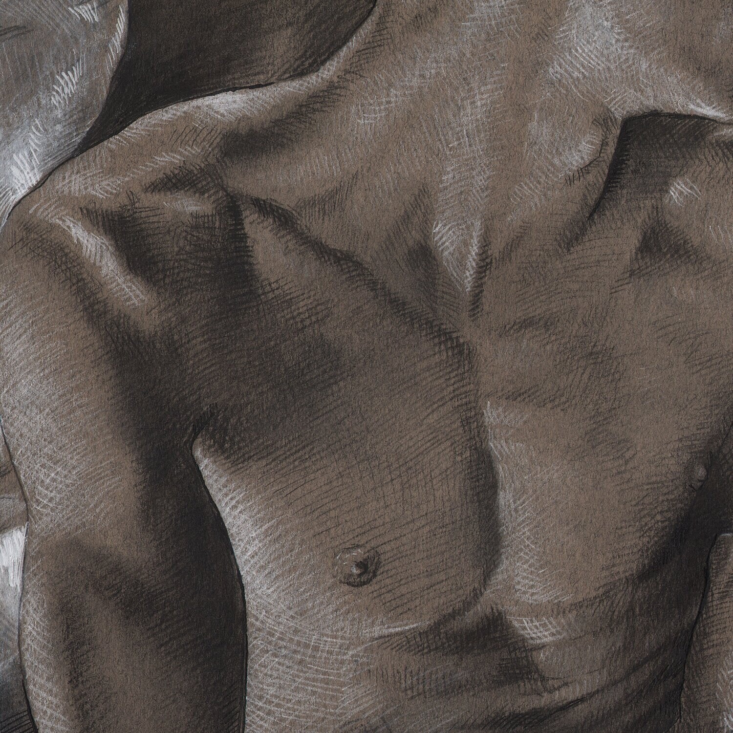 "Room for One" | Original Grisaille Work on Paper | Free Shipping Worldwide