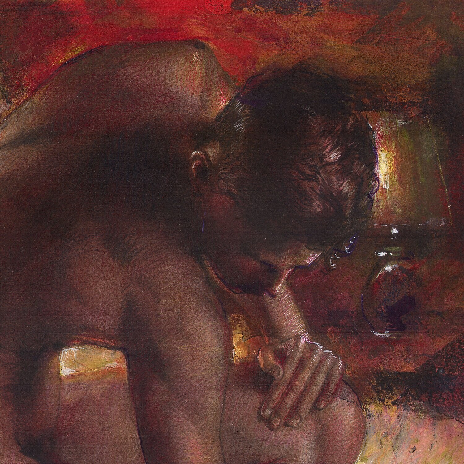 "A Room of His Own" | Original Work on Paper | Free Shipping Worldwide