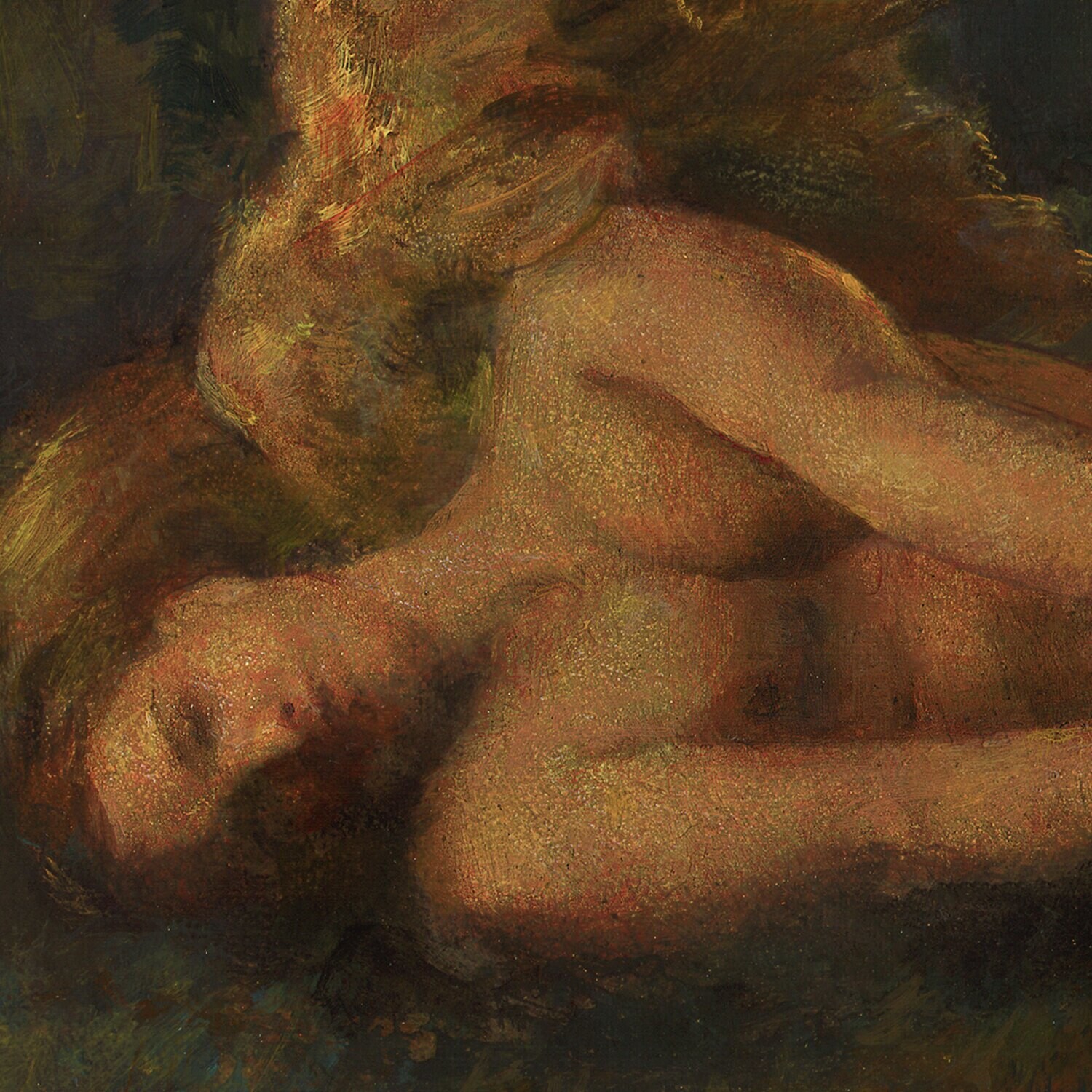 "Icarus Fallen" Original Painting on Panel | Free Shipping Worldwide