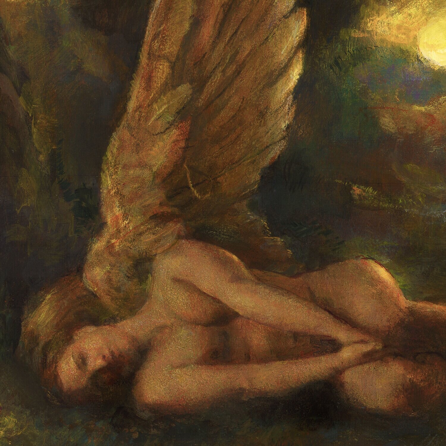 "Icarus Fallen" Original Painting on Panel | Free Shipping Worldwide