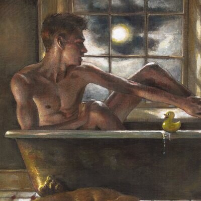 "Just Smile" | Original Egg Tempera Painting | Free Shipping Worldwide
