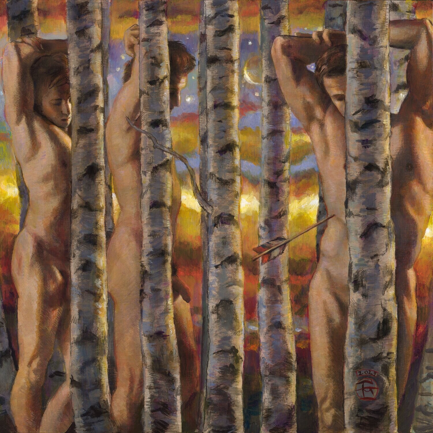 &quot;The Turning&quot; Original Painting on Panel | Free Shipping Worldwide
