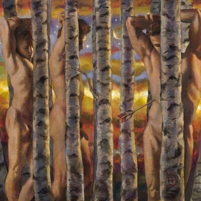 &quot;The Turning&quot; Original Painting on Panel | Free Shipping Worldwide
