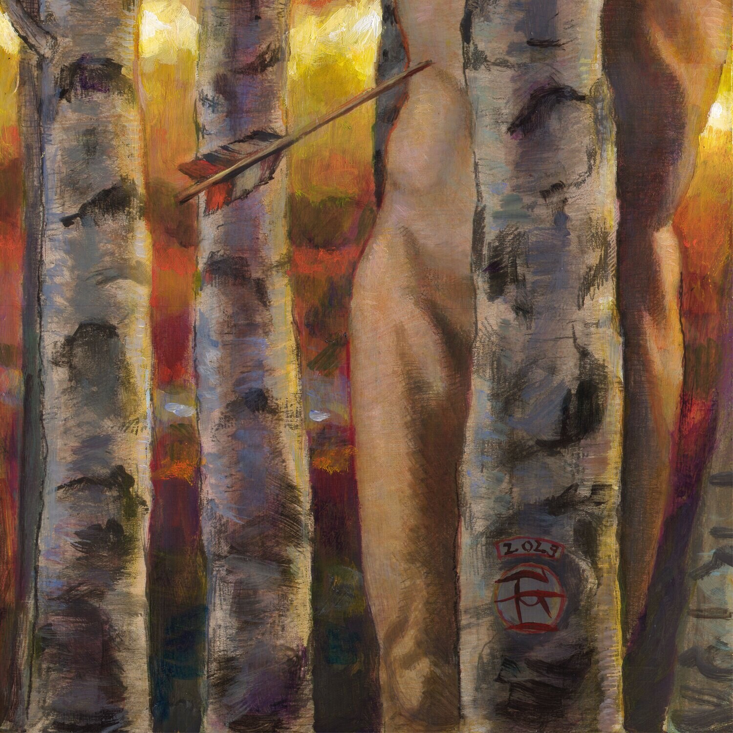 "The Turning" Original Painting on Panel | Free Shipping Worldwide