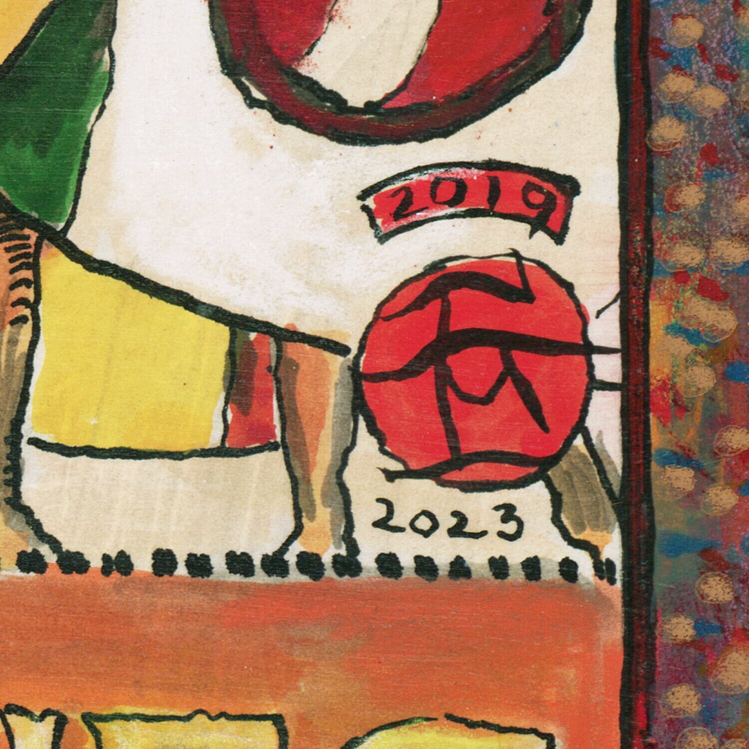 "The Dreamer" Original Mixed-Media Work on Paper | Free Shipping Worldwide