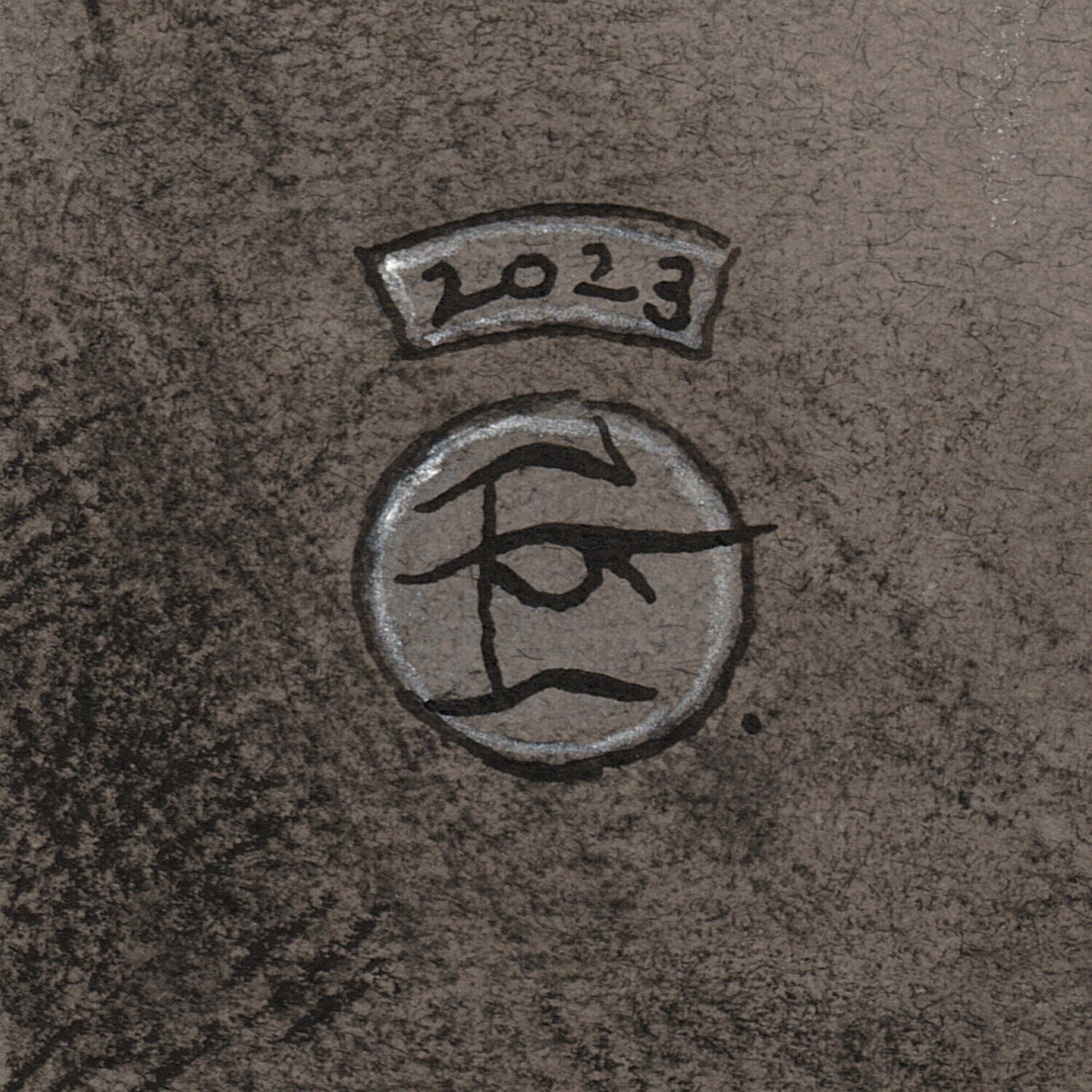 "Locked" | Original Grisaille Work on Paper | Free Shipping Worldwide