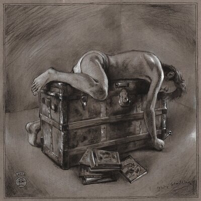 &quot;Locked&quot; | Original Grisaille Work on Paper | Free Shipping Worldwide