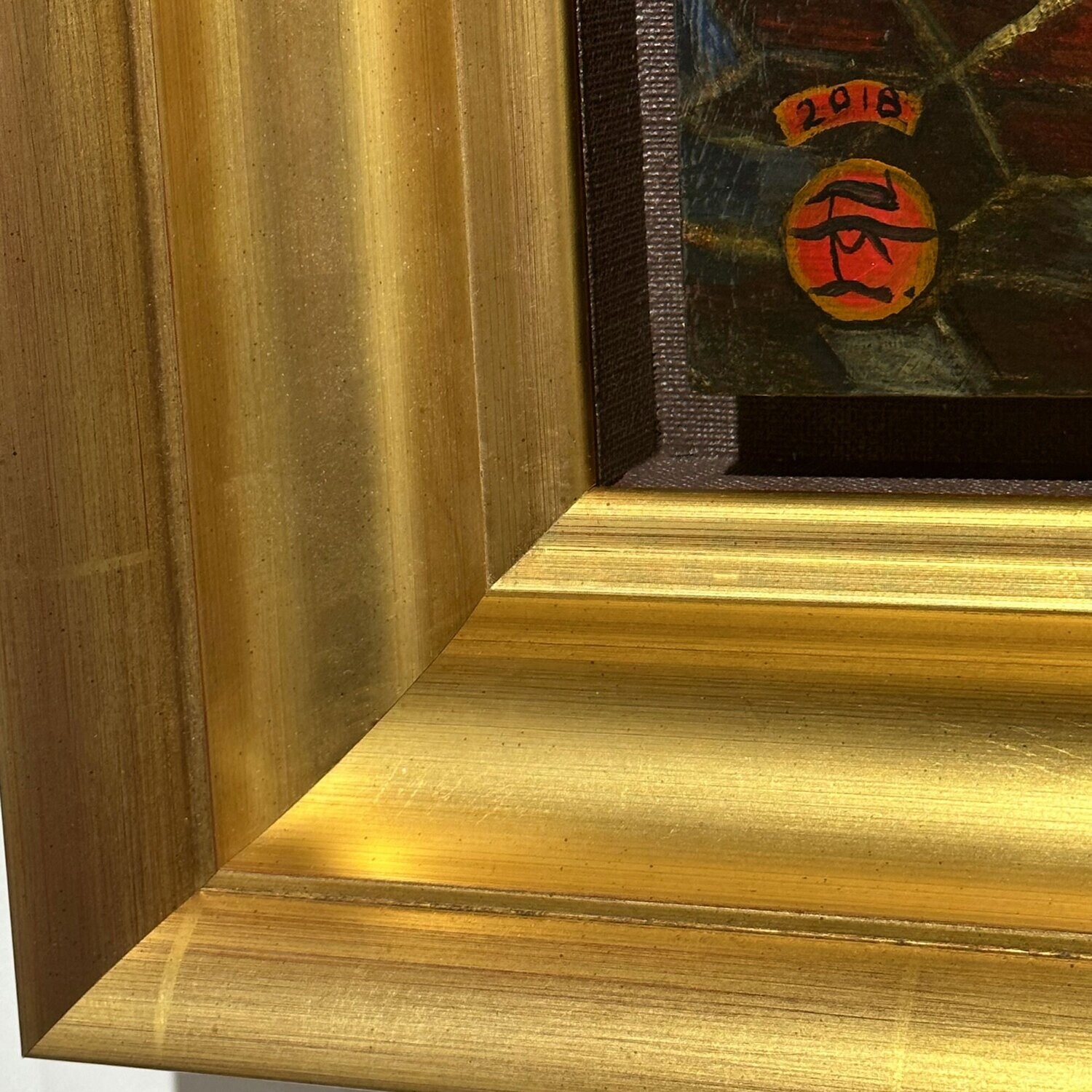 "Emptied" Original Framed Painting on Panel | Free Shipping Worldwide