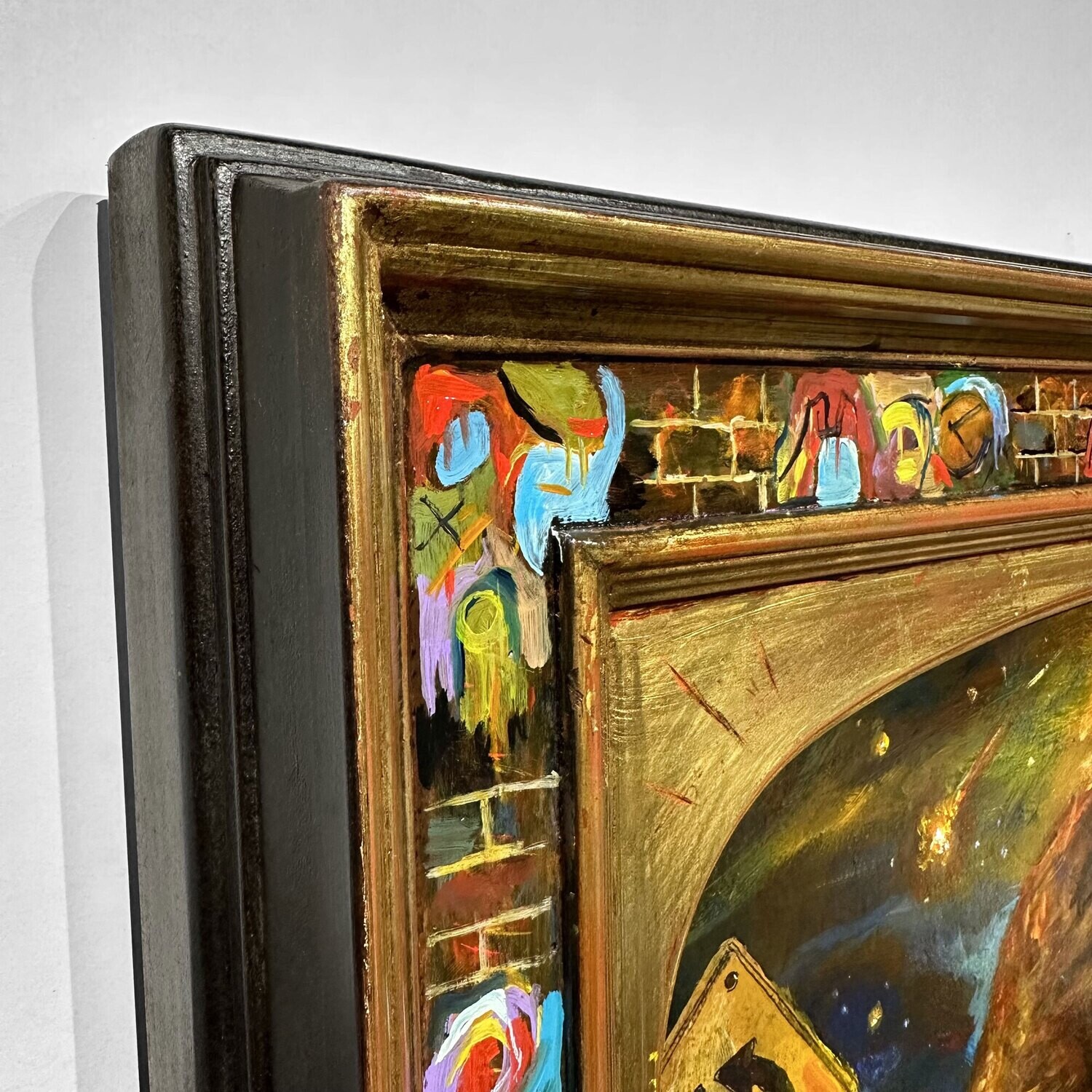 "Fallen" Original Painting with Artist's Integral Frame | Free Shipping Worldwide