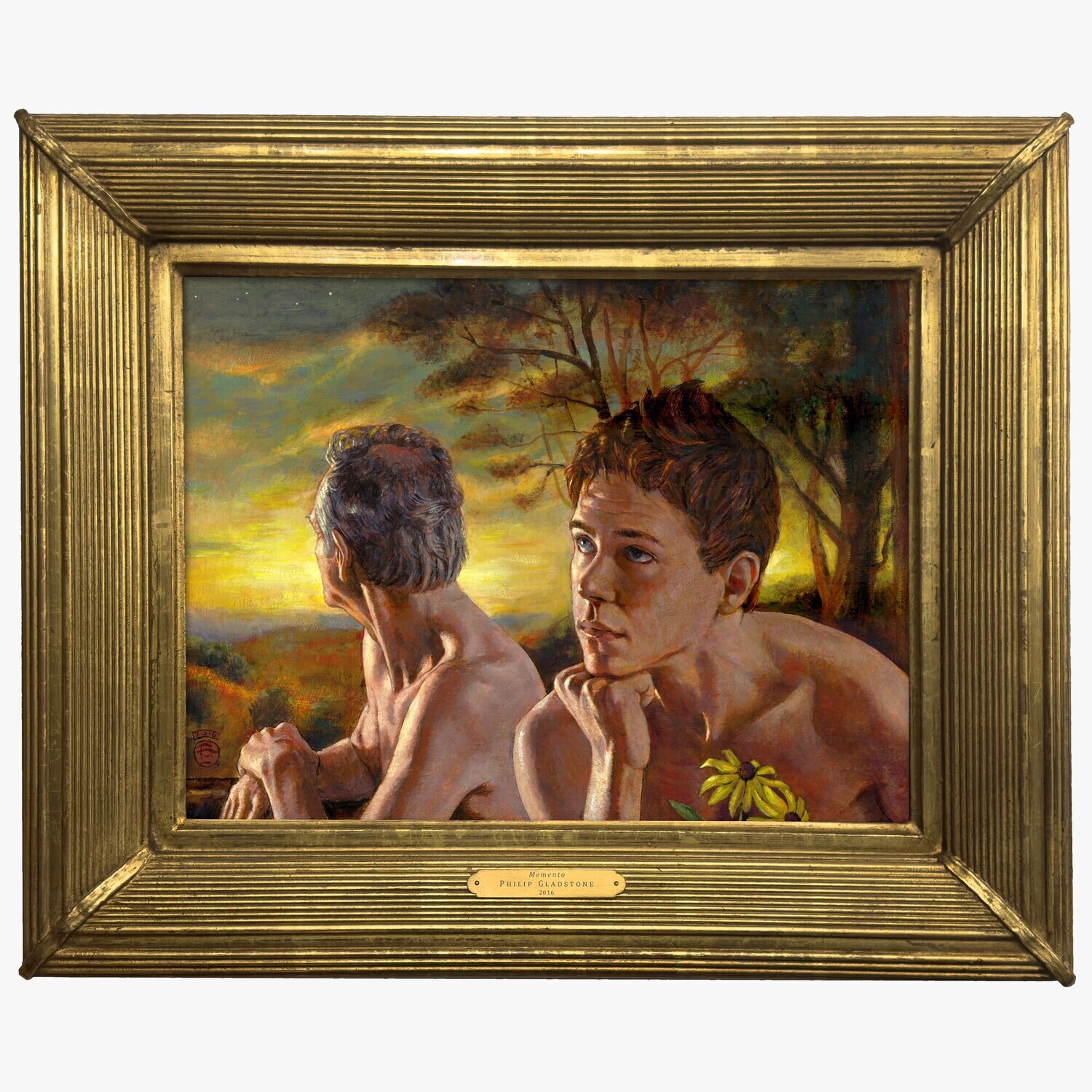 "Memento" Original Framed Painting on Panel | Free Shipping Worldwide