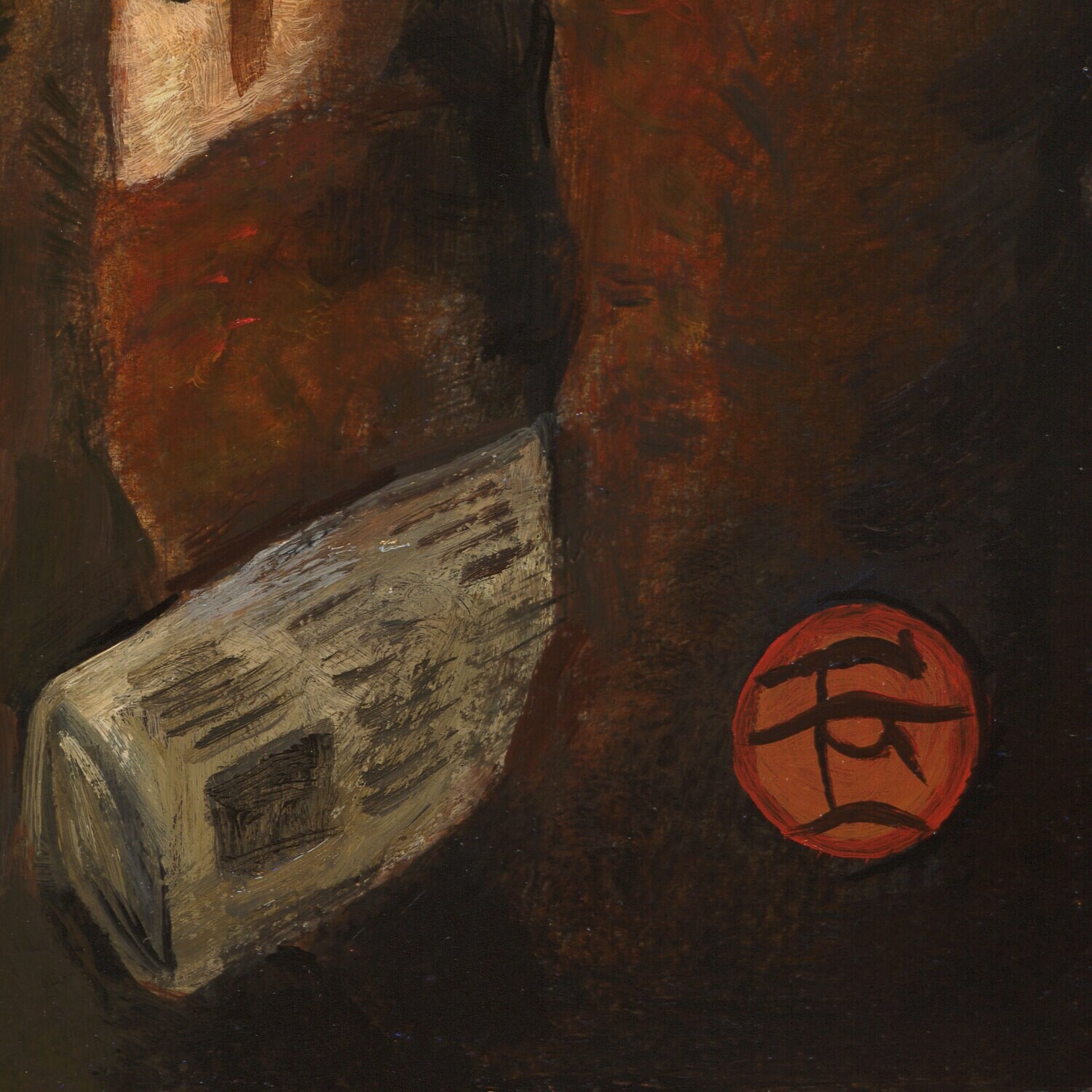 "Interview in the Locker Room" Original Painting on Panel | Free Shipping Worldwide