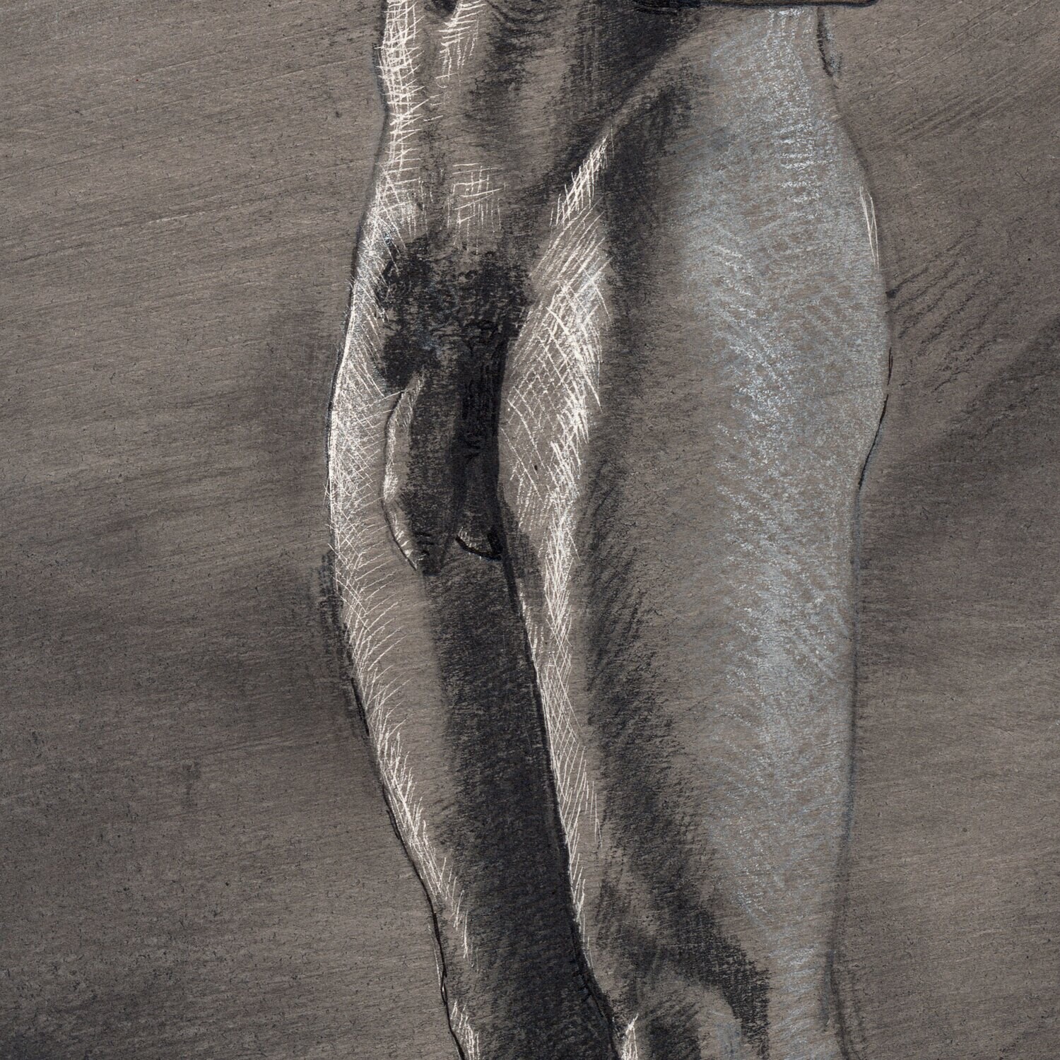 "The Ponderer" | Original Grisaille Work on Paper | Free Shipping Worldwide