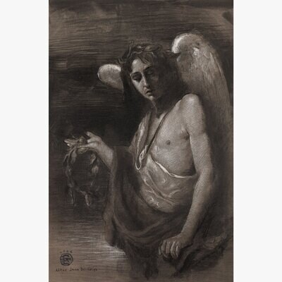 Untitled (Study After Ducamps) | Original Grisaille Work on Paper | Free Shipping Worldwide