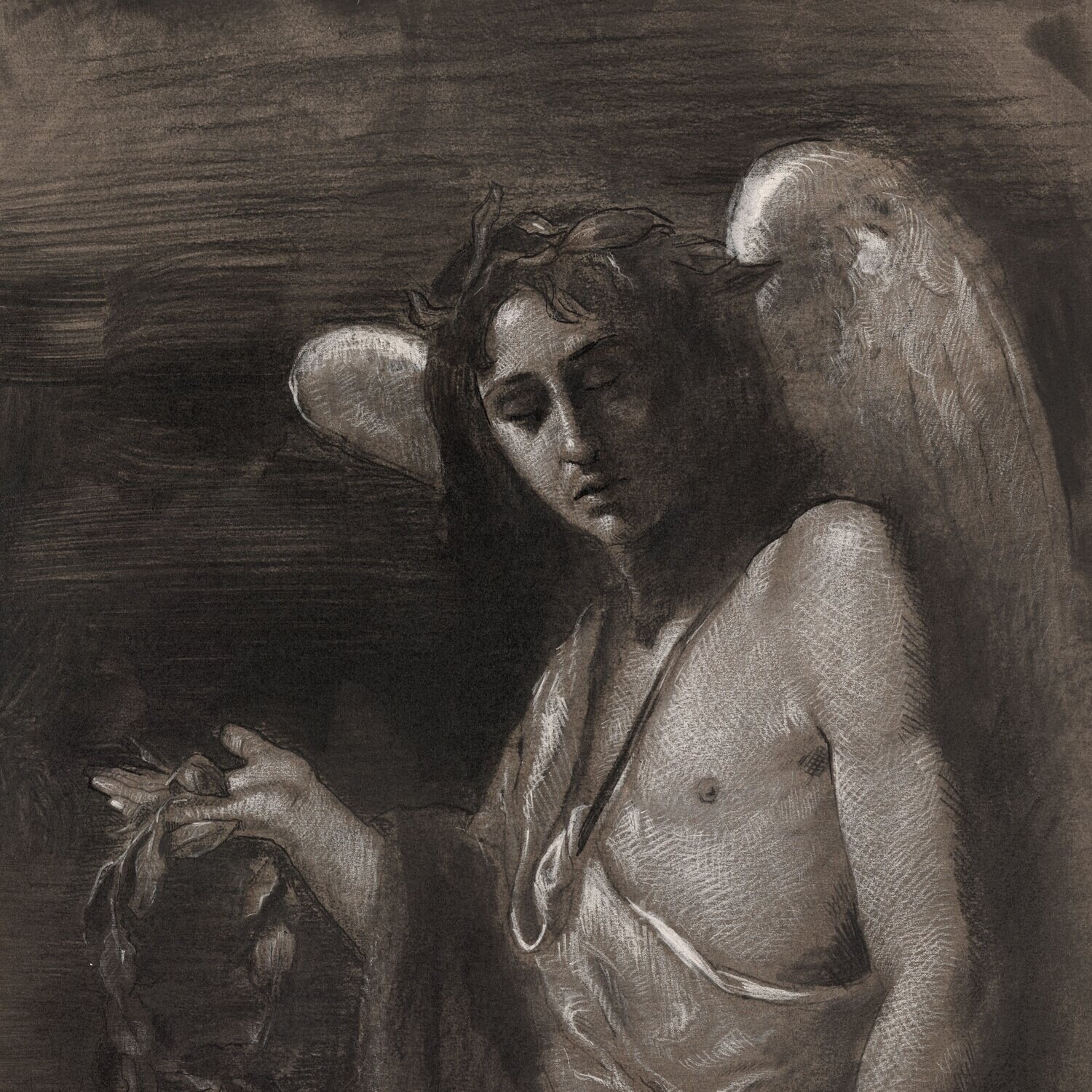 Untitled (Study After Ducamps) | Original Grisaille Work on Paper | Free Shipping Worldwide