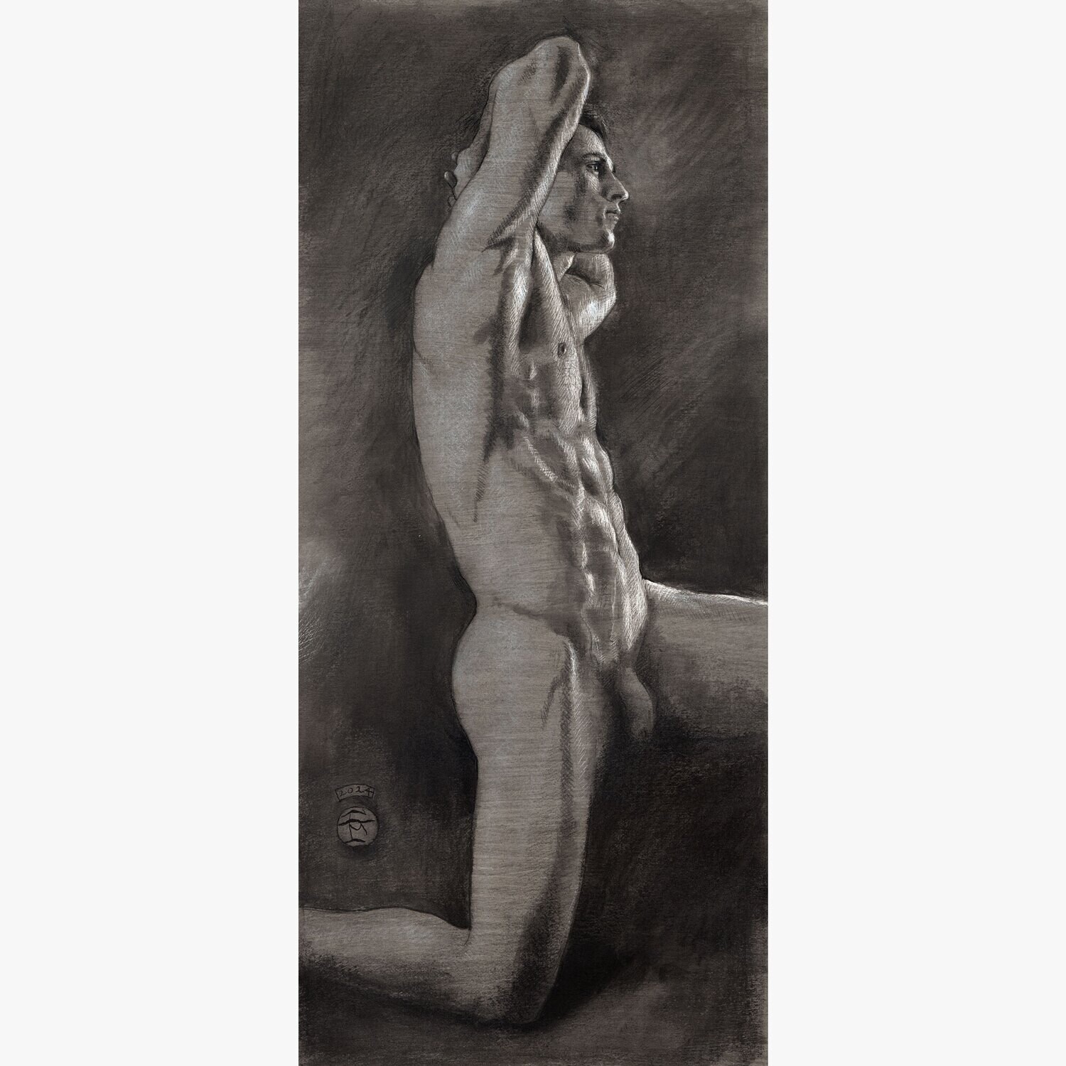 &quot;First Light&quot; | Original Grisaille Work on Paper | Free Shipping Worldwide