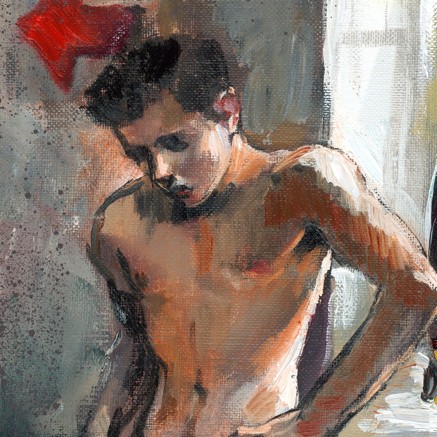 Early Work (2004) "The Factory"  Original Oil Painting on Canvas | Free Shipping Worldwide
