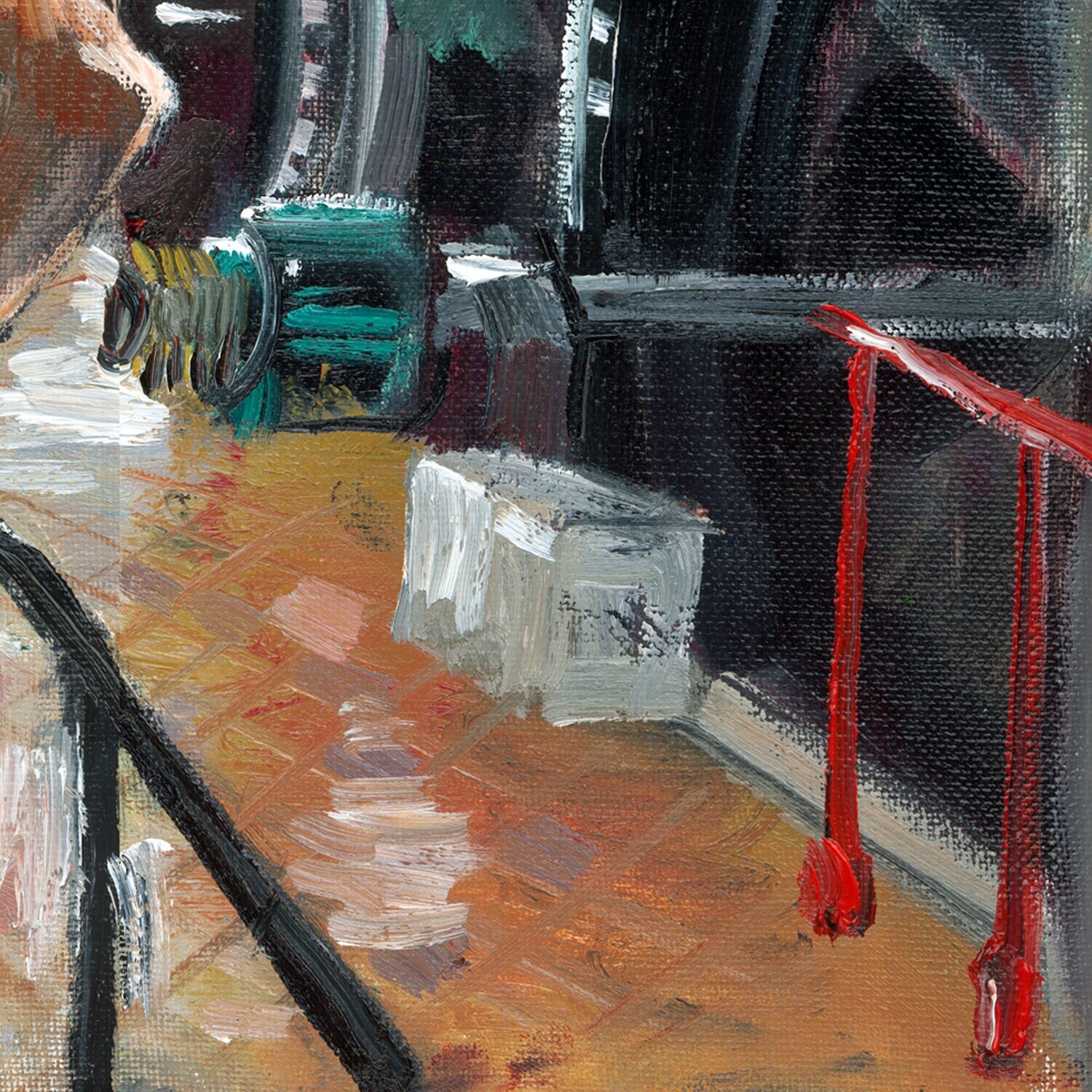 Early Work (2004) "The Factory"  Original Oil Painting on Canvas | Free Shipping Worldwide