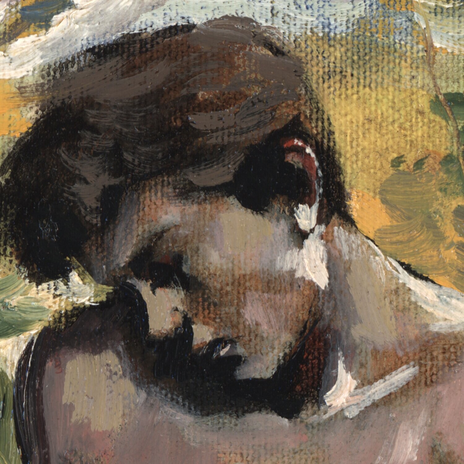 Early Work (2005) "Private Poet"  Original Oil Painting on Canvas | Free Shipping Worldwide