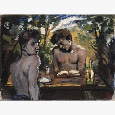 Early Work (2005) &quot;Private Poet&quot;  Original Oil Painting on Canvas | Free Shipping Worldwide