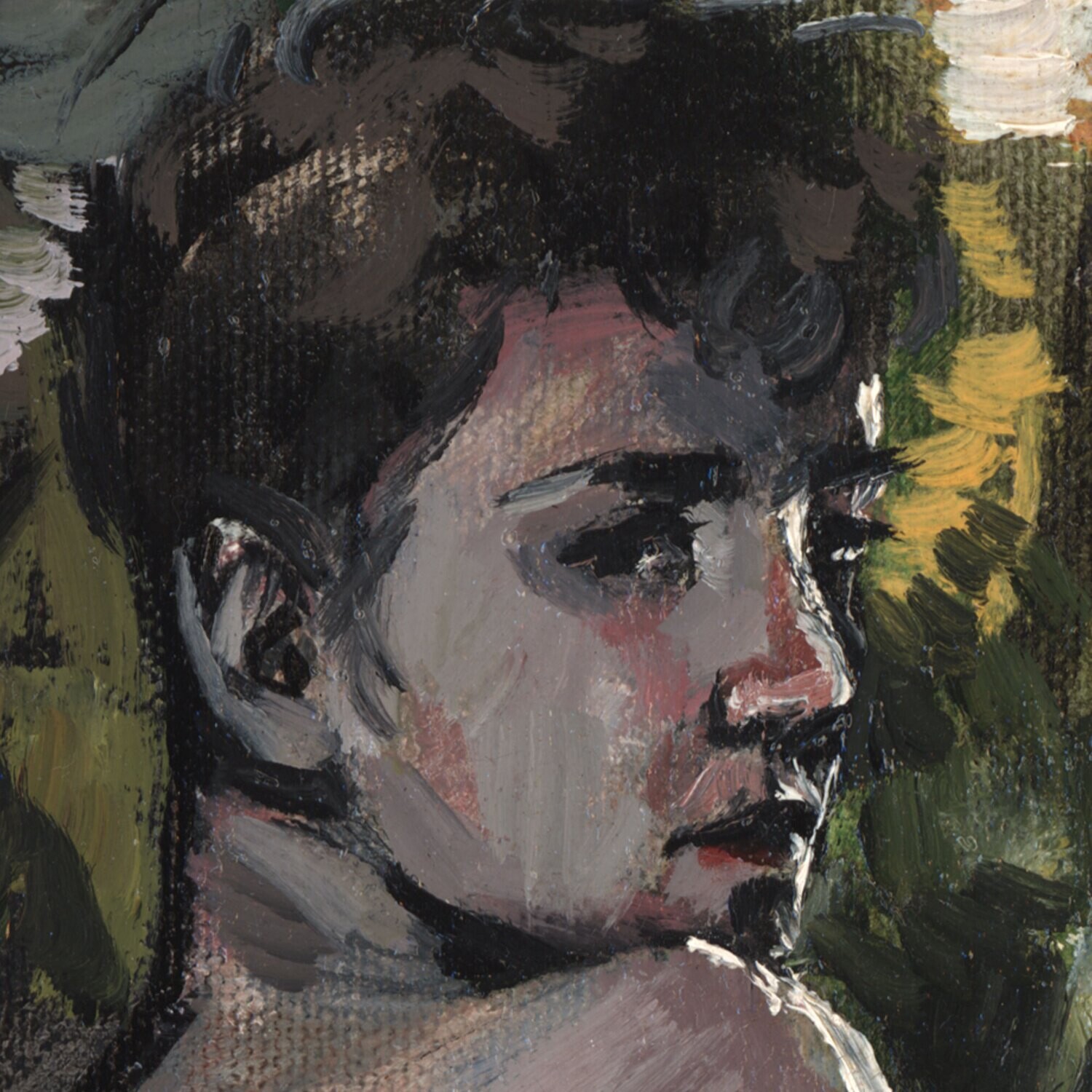 Early Work (2005) "Private Poet"  Original Oil Painting on Canvas | Free Shipping Worldwide
