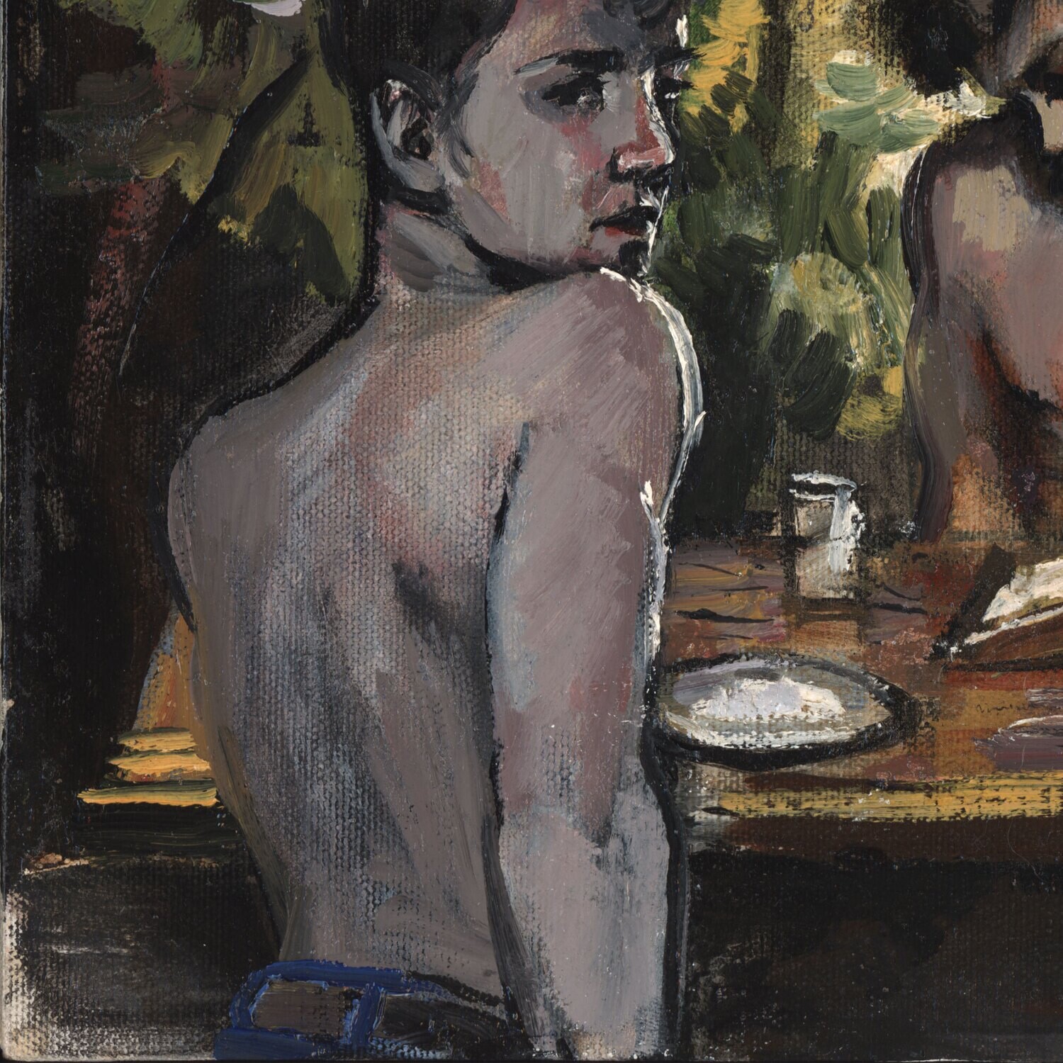 Early Work (2005) "Private Poet"  Original Oil Painting on Canvas | Free Shipping Worldwide