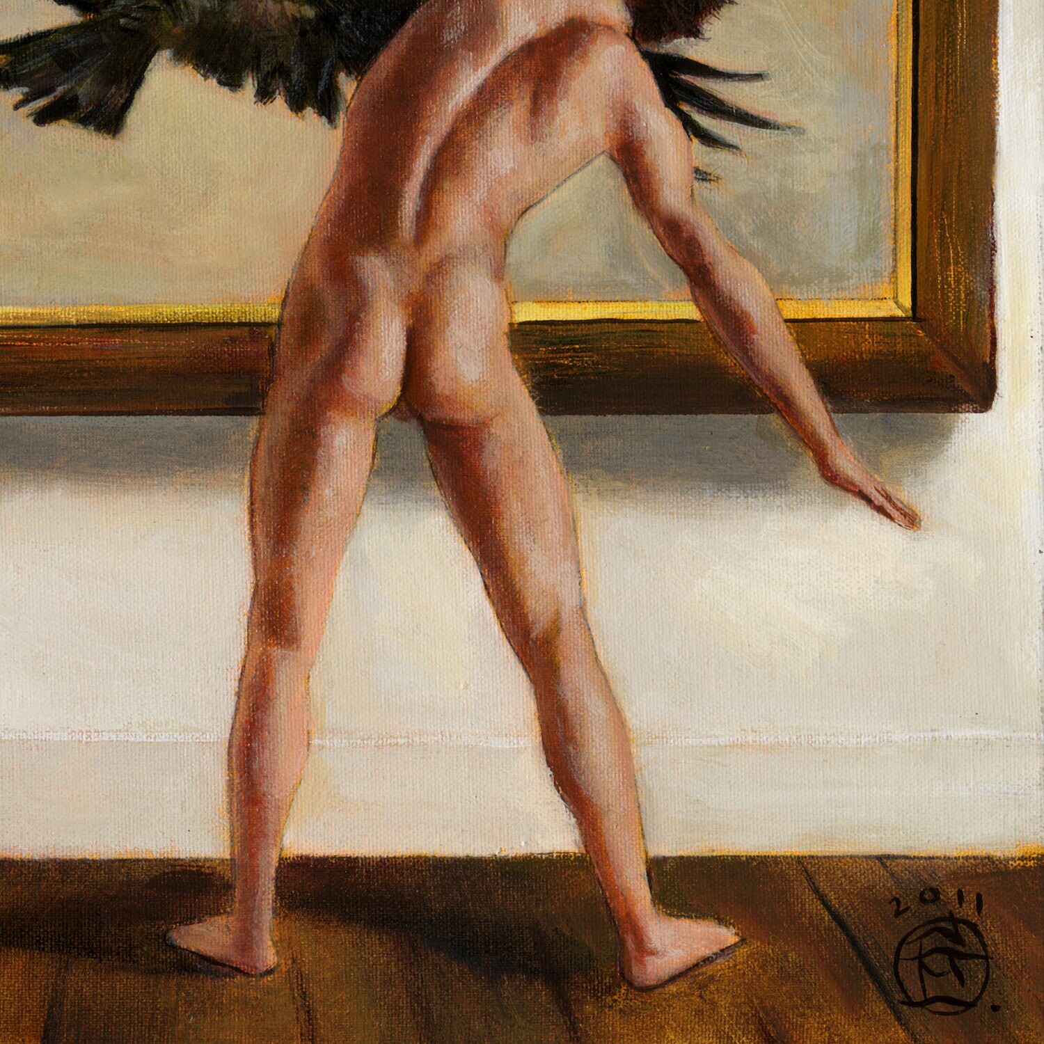 "Guarding Andy Wyeth" Original Painting on Canvas | Free Shipping Worldwide