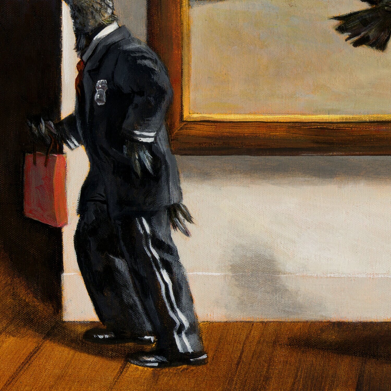 "Guarding Andy Wyeth" Original Painting on Canvas | Free Shipping Worldwide