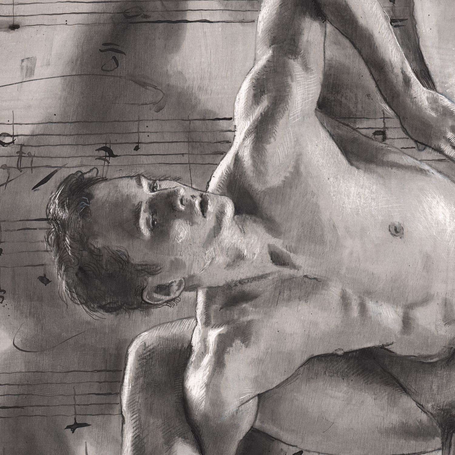 "Summoning a Starry Night" | Original Grisaille Work on Paper | Free Shipping Worldwide