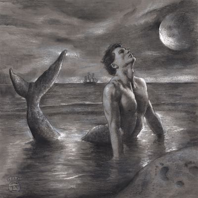 &quot;The Wishing Place&quot; | Original Grisaille Work on Paper | Free Shipping Worldwide