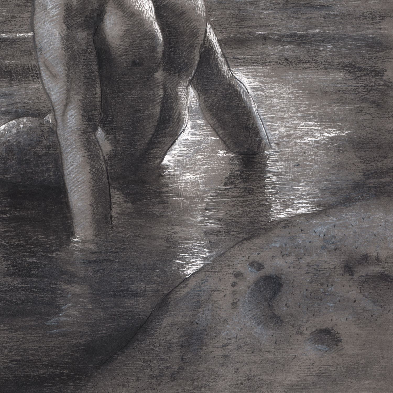 "The Wishing Place" | Original Grisaille Work on Paper | Free Shipping Worldwide