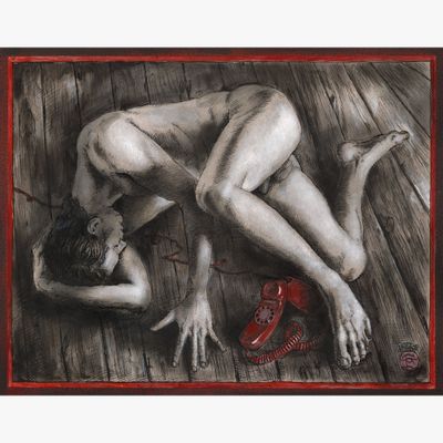 &quot;Disconnected&quot; | Original Work on Paper | Free Shipping Worldwide