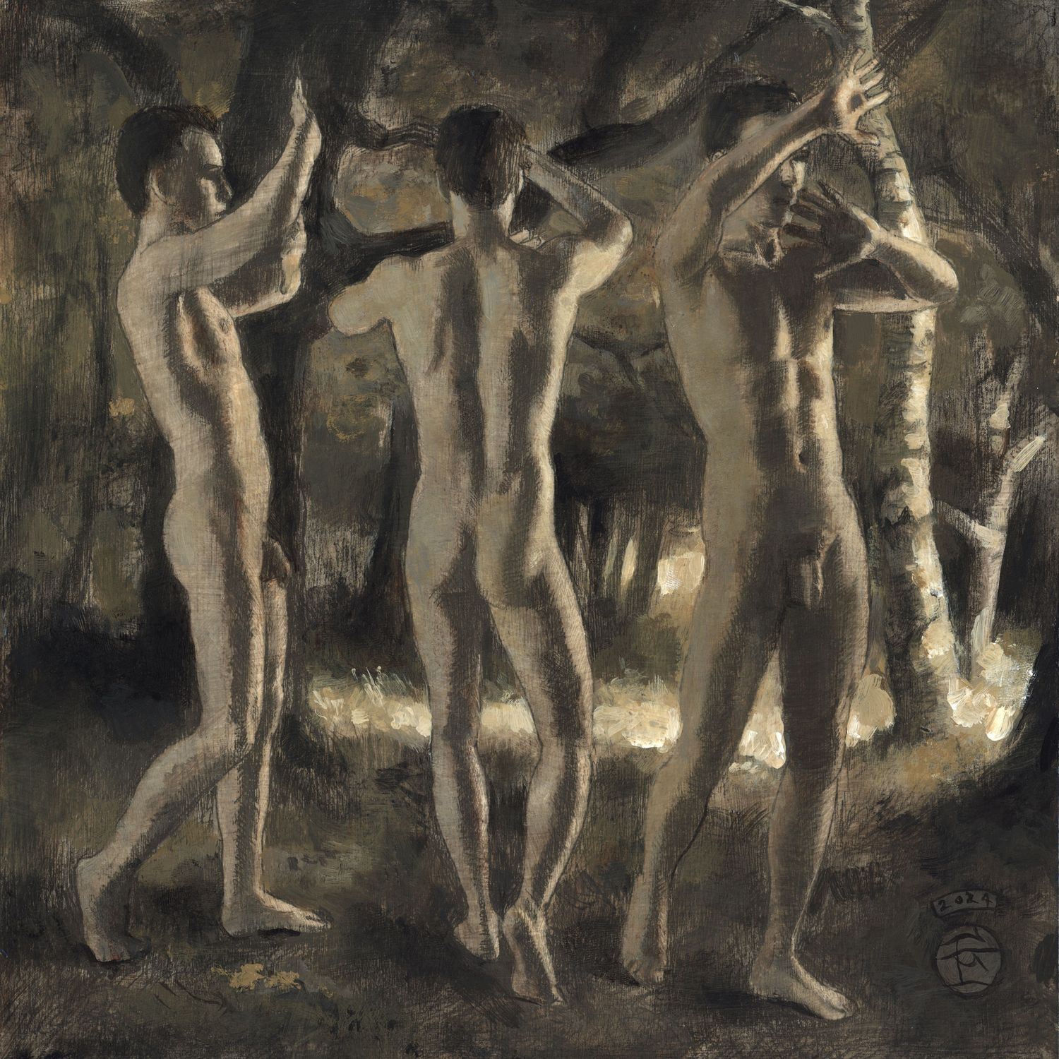 &quot;Lost Light (Study in Grisaille)&quot; Original Painting on Panel | Free Shipping Worldwide