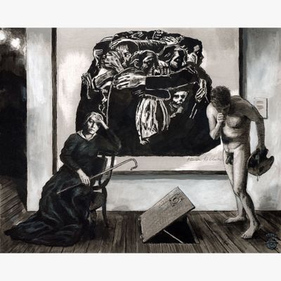 "The Empath and the Fear of Being Forgotten (Self-Portrait for Käthe Kollwitz)" "The Empath and the Fear of Being Forgotten (Self-Portrait for Käthe Kollwitz)"