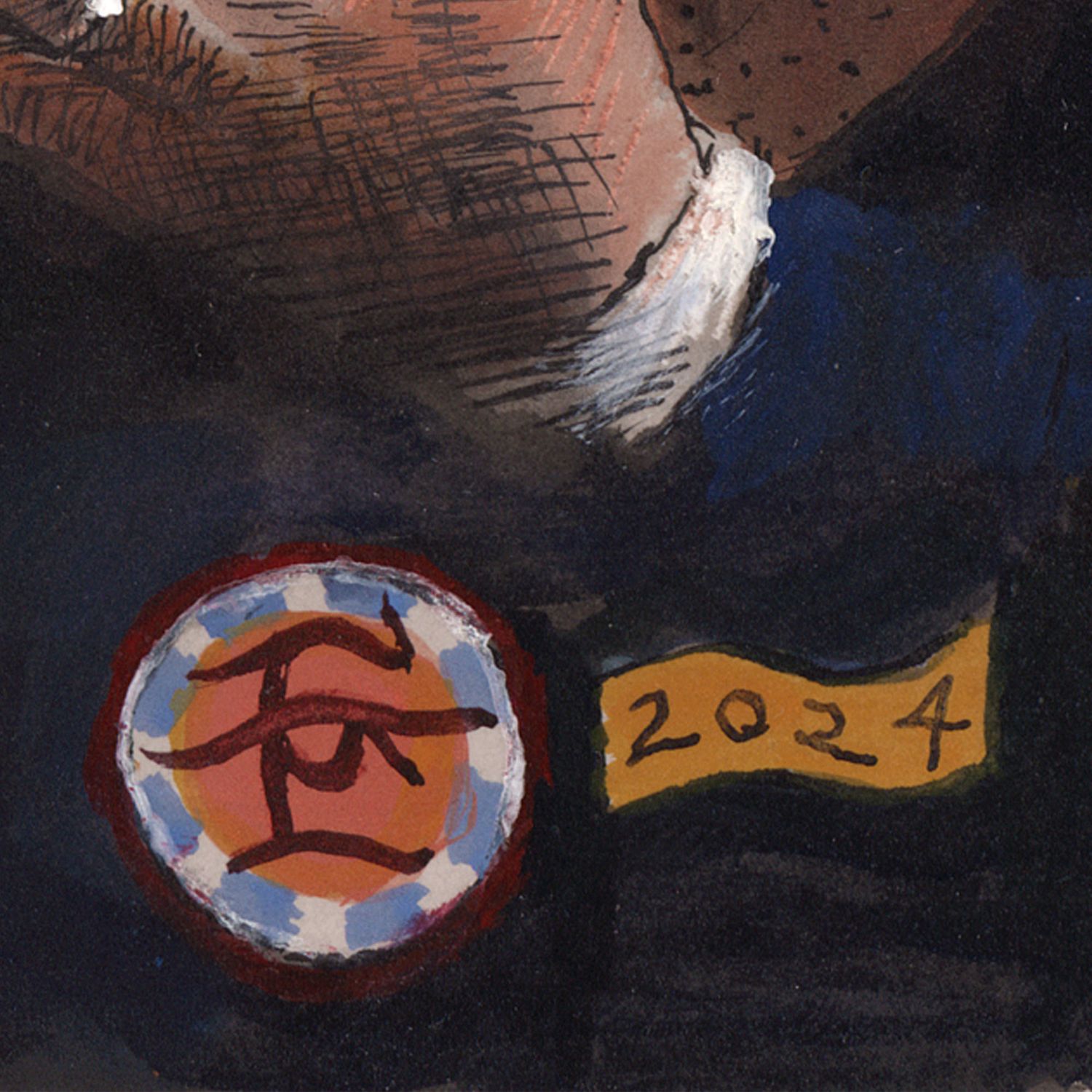 "Coming to America" Original Mixed-Media Work on Paper | Free Shipping Worldwide