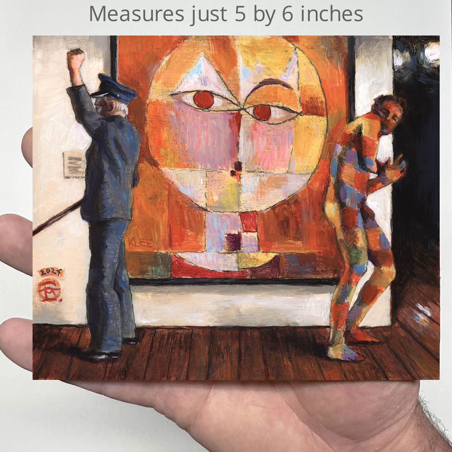&quot;The Art of Growing Older&quot; Original Miniature 5&quot; X 6&quot;  Painting from the Museum Series | Free Shipping Worldwide