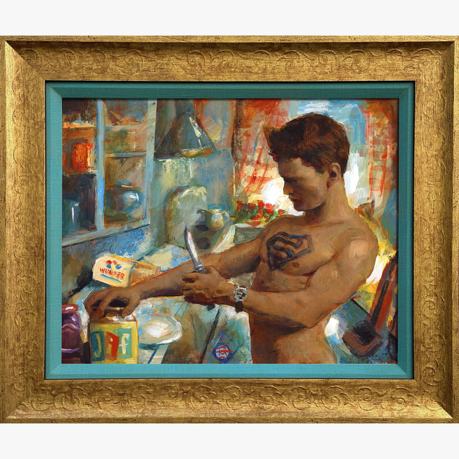 &quot;Stuck&quot; Original Framed Painting on Panel | Free Shipping Worldwide