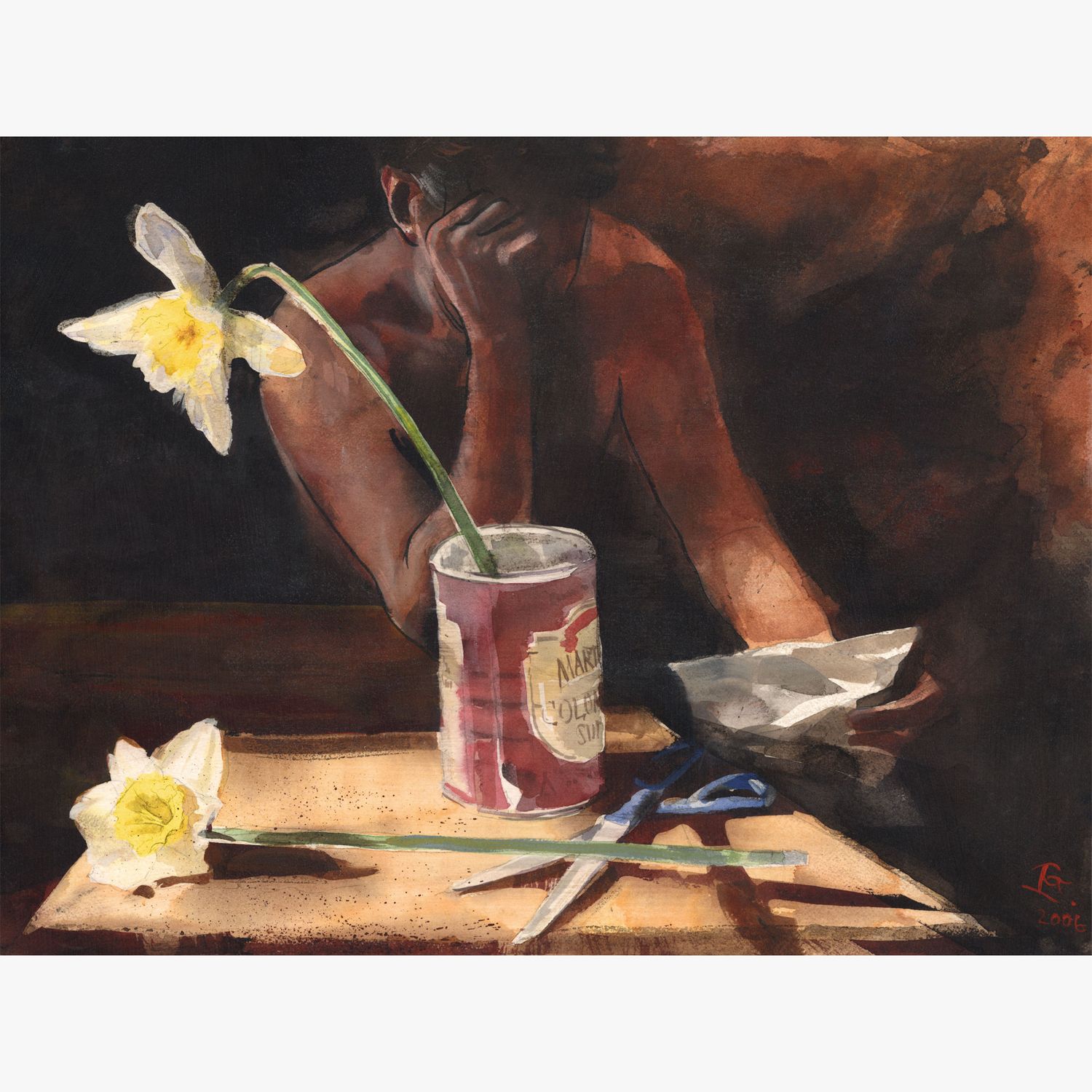 "Self-Portrait with Daffodils" "Self-Portrait with Daffodils"