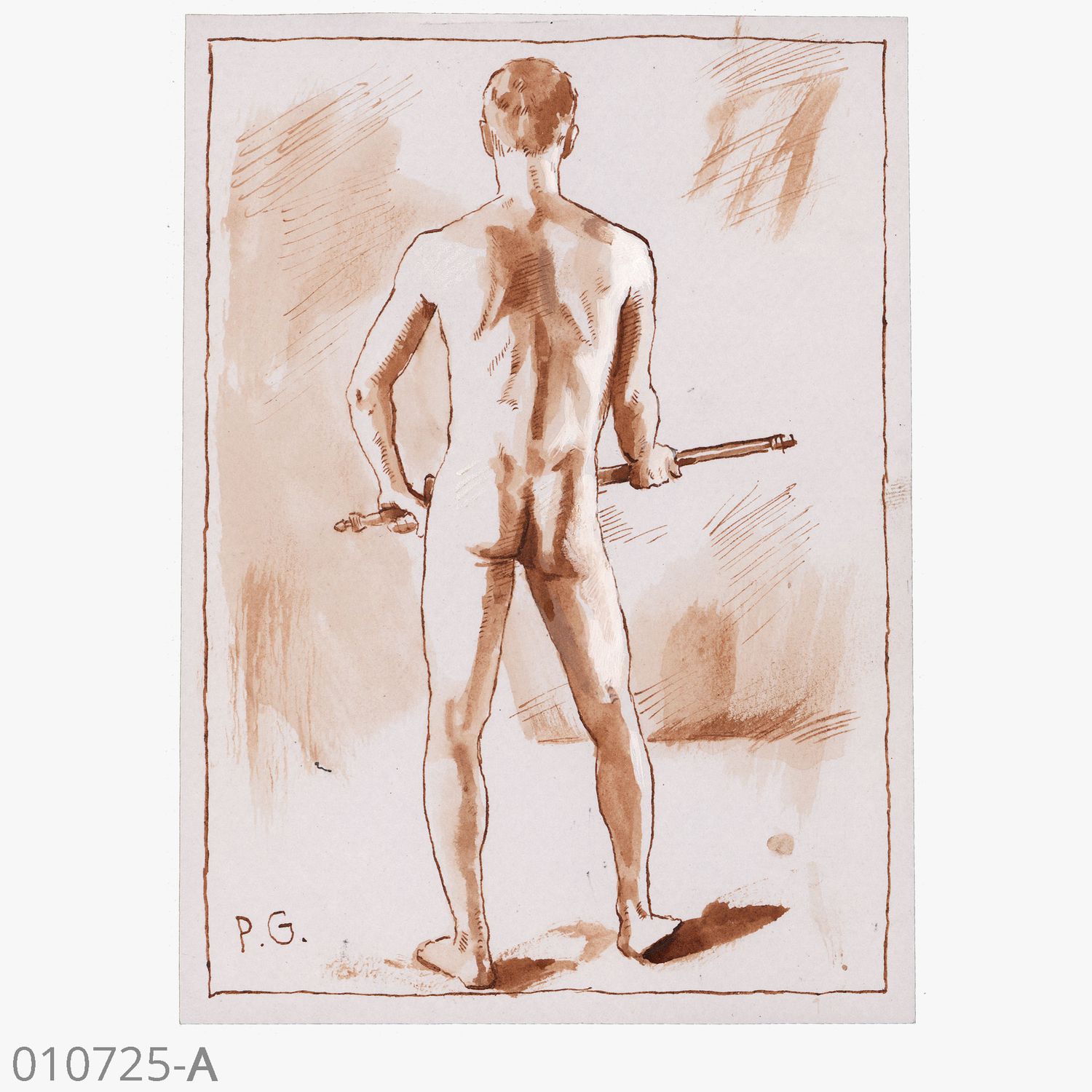 "Fighting Nudes" Male Nude Studies | Available Individually