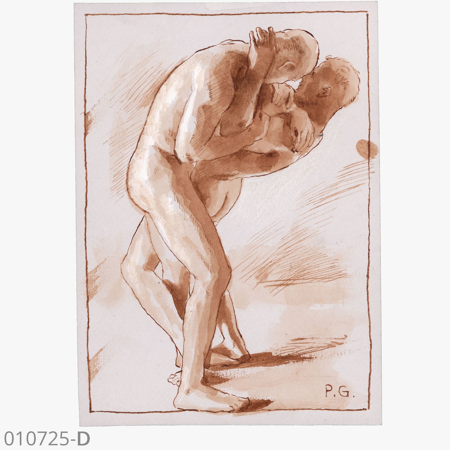 "Fighting Nudes" Male Nude Studies | Available Individually