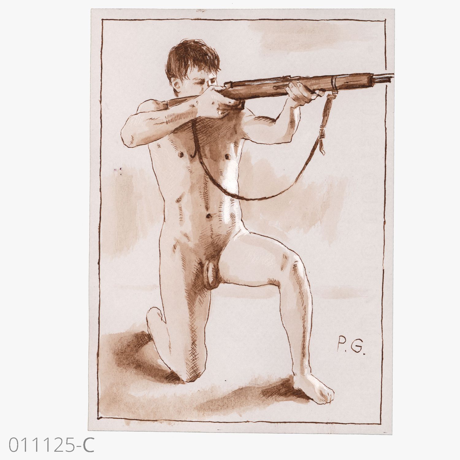"Fighting Nudes" Male Nude Studies | Available Individually