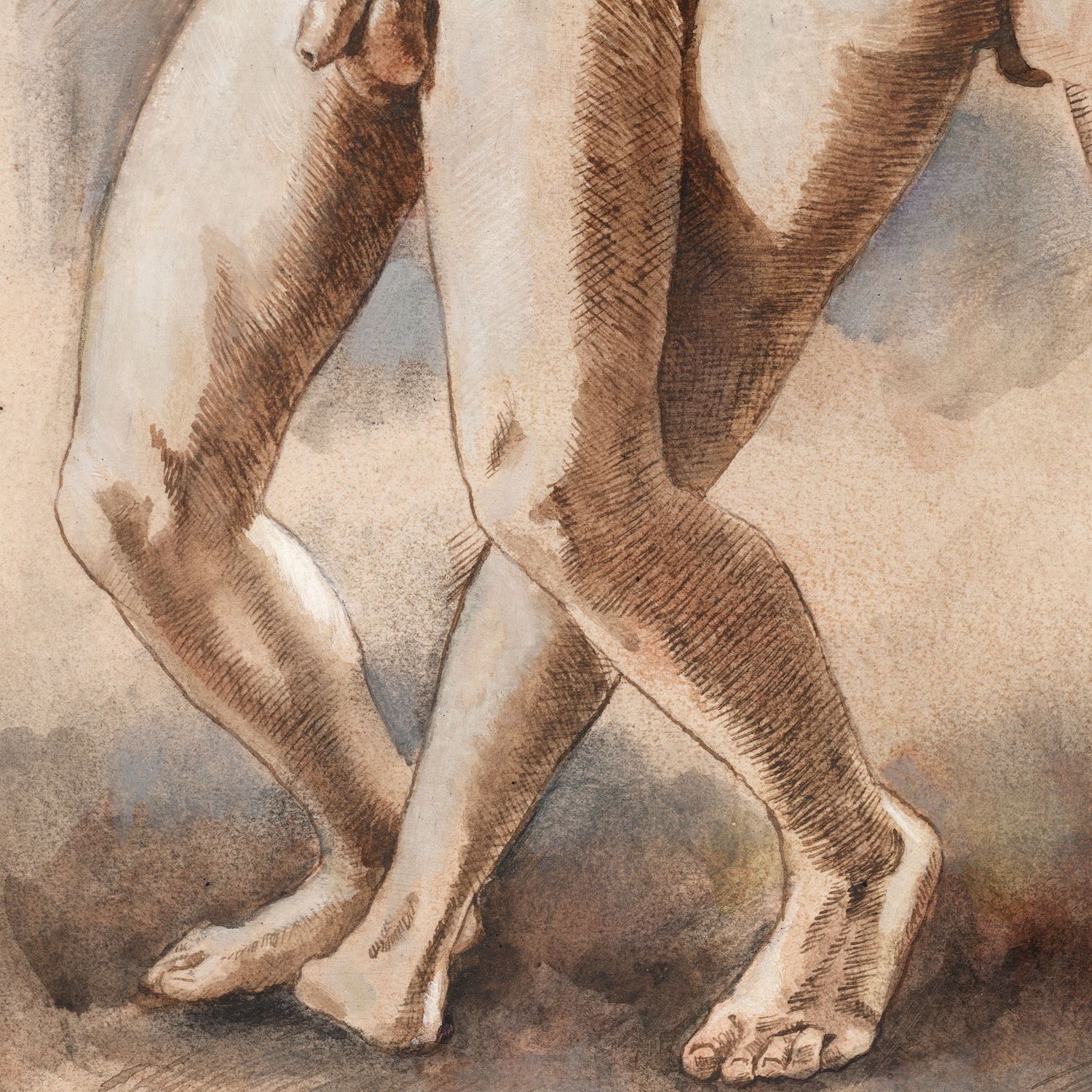 "The Struggle"  |  Original Work on Paper  |  Free Shipping Worldwide