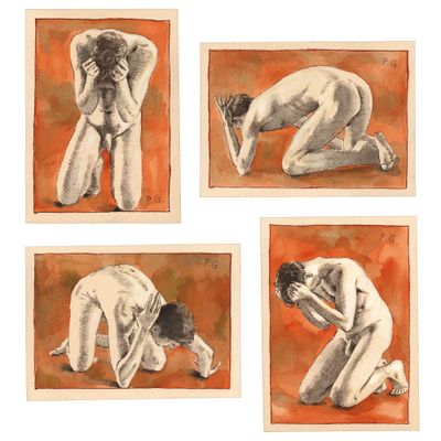&quot;Fallen&quot; Group of Related Works on Paper, Available Individually