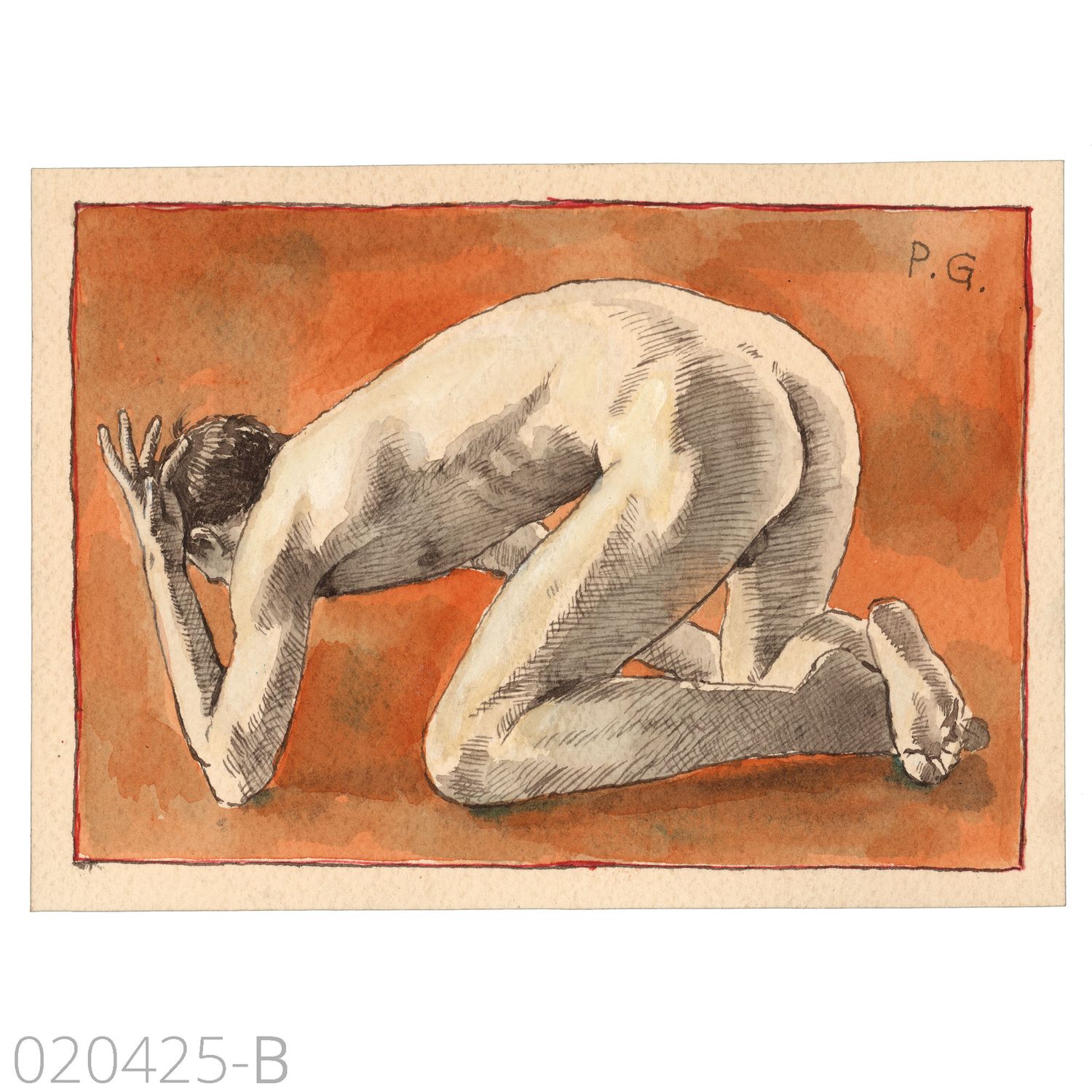 "Fallen" Group of Related Works on Paper, Available Individually