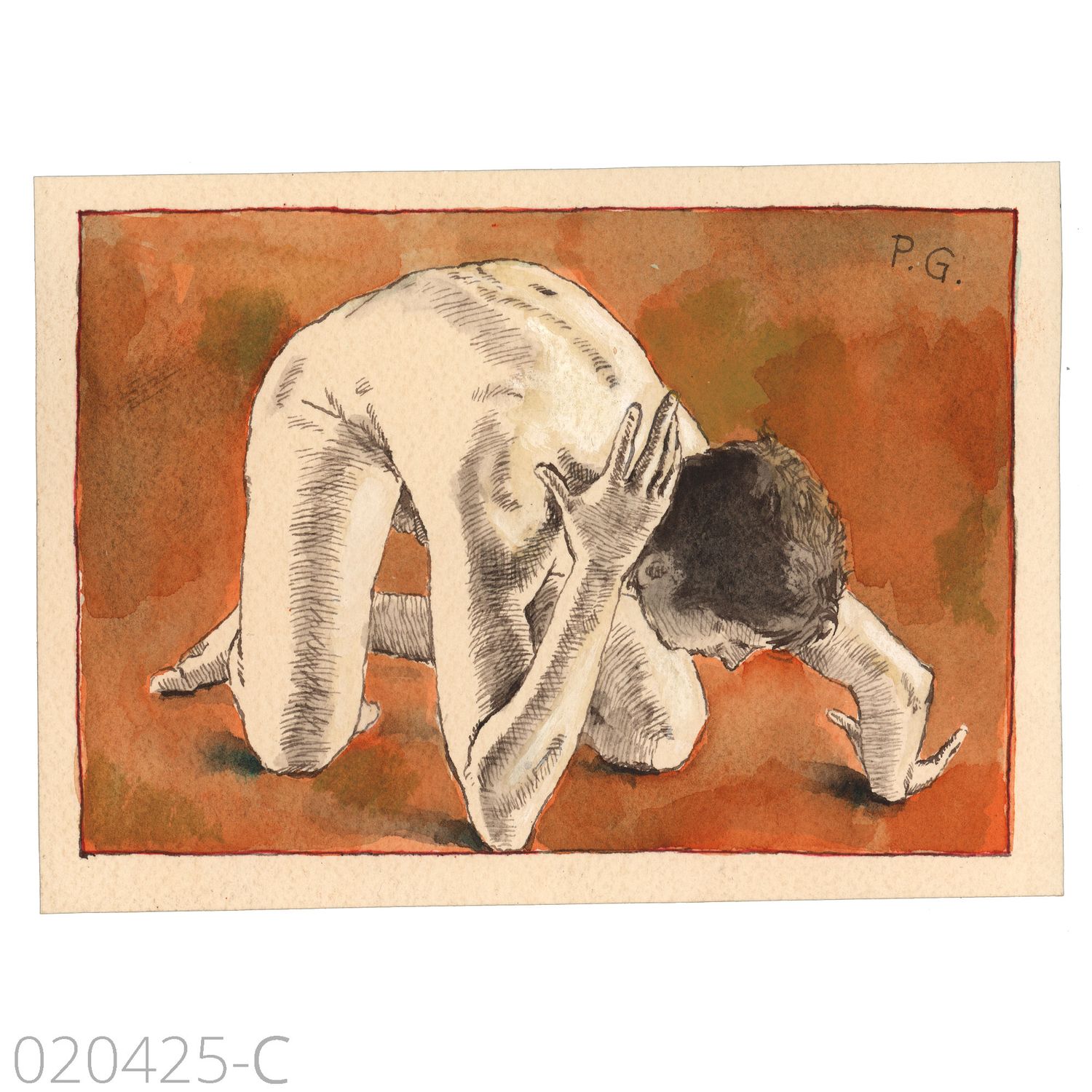 "Fallen" Group of Related Works on Paper, Available Individually