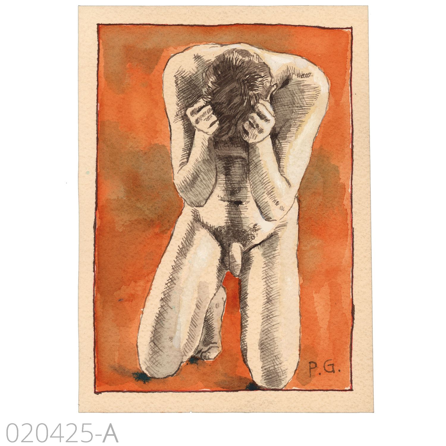 "Fallen" Group of Related Works on Paper, Available Individually