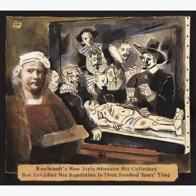 &quot;Rembrandt&#39;s New Style&quot;  |  Original Work on Paper  |  Free Shipping Worldwide