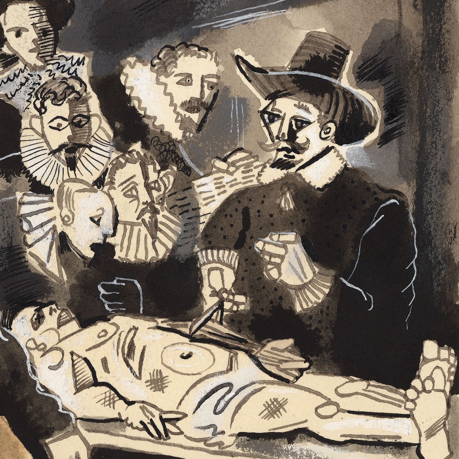 "Rembrandt's New Style"  |  Original Work on Paper  |  Free Shipping Worldwide