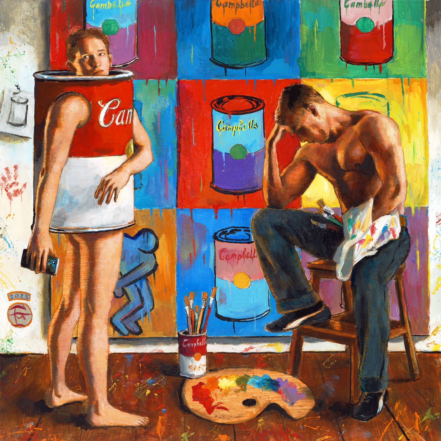 &quot;One Day in the Studio: The Pop Artist Pauses to Think, and His Model Becomes Restless&quot;